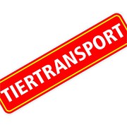 Magnetschild Tiertransport 30 x 7 cm 0,9mm stark Magnettafel