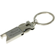 Schlüsselanhänger mit Einkaufswagenchip Metall mit Gravur