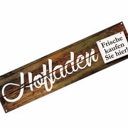 Hofladen Spannbanner Banner Werbebanner Plakat 2,00 x 0,5 Meter