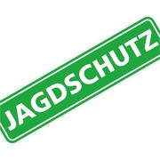 Magnetschild "Jagdschutz" 30 x 7 cm 0,9mm stark