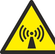Aufkleber oder Schild Warnung vor nicht ionisierender Strahlung W005