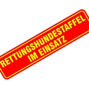Magnetschild Rettungshundestaffel 30 x 7 cm 0,9mm stark