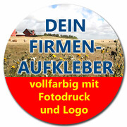 Aufkleber RUND Firmenaufkleber von Ihrer Datei mit Logo Firmenlogo