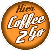 Aufkleber oder Schild Coffee to go Schild Alu-Verbund Kaffee