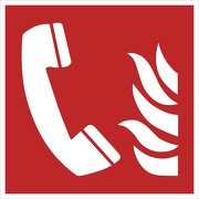 Aufkleber Brandmeldetelefon F006