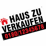 Banner Plane Haus Grundstück Büro Laden zu verkaufen vermieten mit Wunschdruck 2x1m