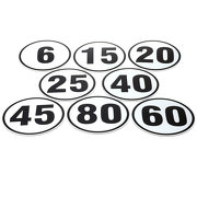6 20 40 45 50 60 80 100 km/h Schild Auto LKW Trecker Anhänger Schlepper 20 cm Alu