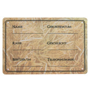 Boxenschild Pferd Box PVC 20 x 30 cm zum beschriften wetterfest