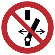 Aufkleber oder Schild Schalten verboten P031