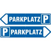 Pfeil Schild links rechts Parkplatz 3 mm Aluverbund 50x11 cm