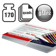 Flyer Quadrat 170g beidseitig 4/4 glänzend