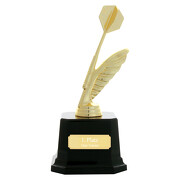 Dart Pokal 1 Platz Resin Figur 15cm Turnier Kids Trophäe Geburtstag Emblem Dart 