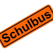  Magnetschild Schriftzug Schulbus 30 x 8 cm 0,9mm stark Magnettafel