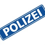 Magnetschild "Polizei" 30 x 7 cm 0,9mm stark