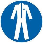 Aufkleber Schutzkleidung benutzen M010