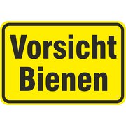 Schild Vorsicht Achtung Bienen 3mm Aluverbund 3 Größen stabil
