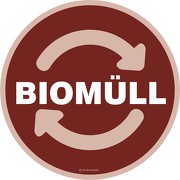 Wertstoffkennzeichnung Biomüll Aufkleber