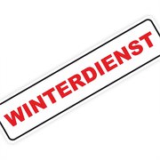 Magnetschild Winterdienst Magenttafel 30 x 7 cm 0,9mm stark