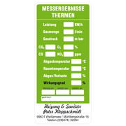 Gasthermen - Wartungsaufkleber / Kesselaufkleber