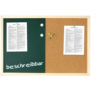 Kreidetafel und Korktafel AARHUS Pinnwand Tafel magnetisch