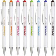 Kugelschreiber BIANCO Touchpen Metall mit Logo Namen Gravur