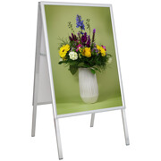 Kundenstopper Plakatständer Aufsteller A1 A2 25mm Alu Klapprahmen mit Druck