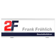 Namensschild RYKER Aluminium mit Anstecknadel