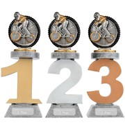 Pokal BMX Downhill Radsport Serie VILLON Trophäe 3 Größen mit Gravur