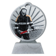 Pokal Feuerwehr mit 3D Motiv Serie Ronny 10,5 cm hoch