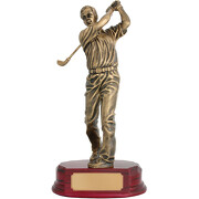 Pokal Golf Trophäe Golfer Minigolf Siegerfigur 27,5 cm hoch mit Gravur