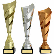 Embleme-Geschenke Curve Gold Tennis Plakette Pokal mit Gravur kostenlos 