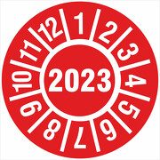 Prüfplakette 2023 Jahresprüfplakette Jahres Prüfetiketten 18 oder 30mm