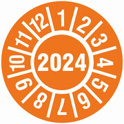 Prüfplakette 2024 Jahresprüfplakette Prüfetiketten 18 oder 30 mm