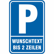 Schild Parkplatz Aufkleber Parkplatzschild selbst gestalten Wunschtext
