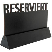 Schild Reserviert SOLO mit Kreidetafel zum beschriften Reservierung 