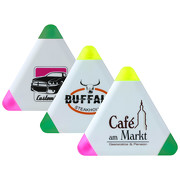 Textmarker Werbeartikel 3 Farben mit Druck Logo Werbung