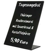 Tischaufsteller Oban PVC Kreidetafel Preisaufsteller A5 A6 A7