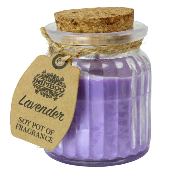 Soja Lavendel Kerze Duftkerze Licht im Glas Sojawachs