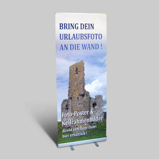 Rollup Display Roll up Banner 85 x 200 cm mit Druck nach Ihrer Datei
