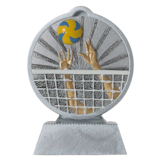 Pokal mit 3D Motiv Volleyball Beachvolleyball Serie Ronny 10,5 cm hoch