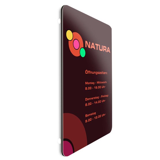 Werbeschild 20 x 30 cm Schild bedrucken 3mm Alu Firmenschild mit Druck