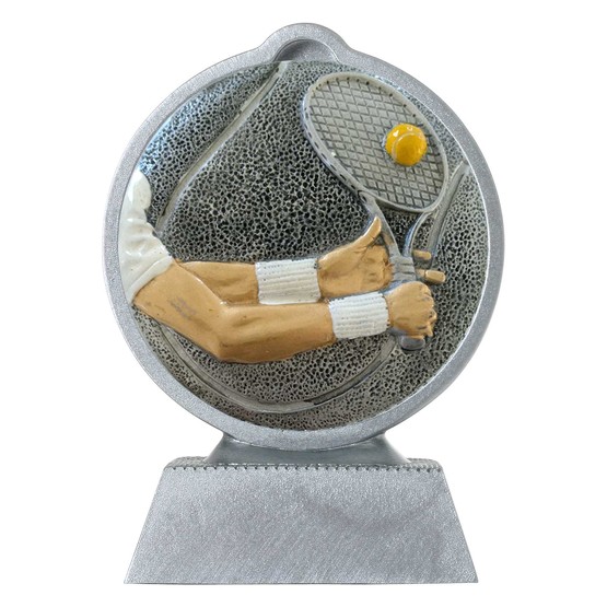 Pokal mit 3D Motiv Tennis Serie Ronny 10,5 cm