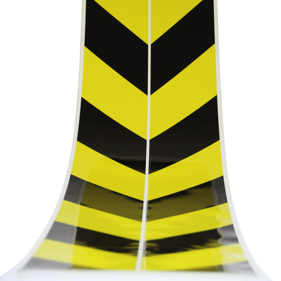 Warnmarkierung 100mm schwarz gelb Set 2x1 Meter ASR selbstklebende Aufkleber