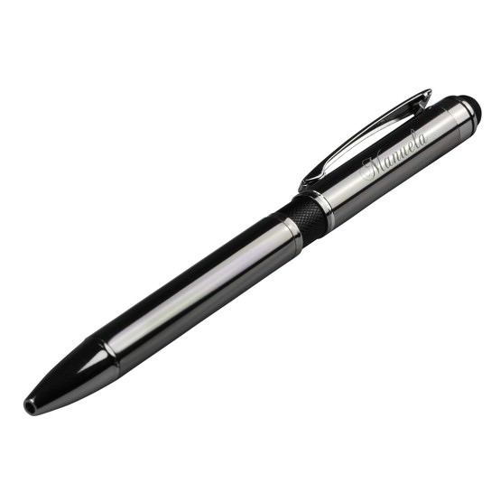 Kugelschreiber Touchpen Nicole mit Gravur Lasergravur Namen Metall