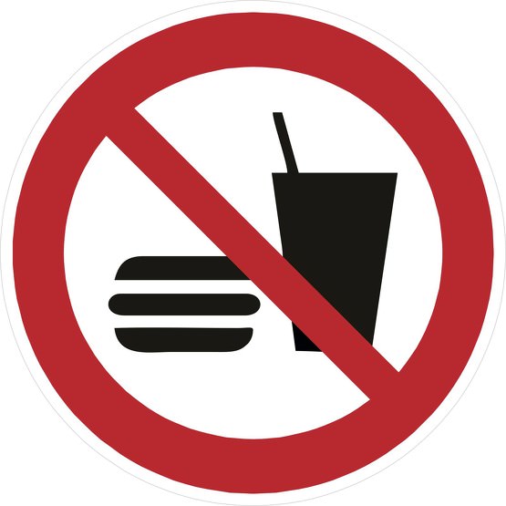 Schild Essen und Trinken verboten P022