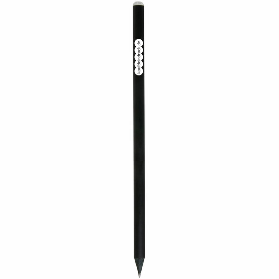 Bleistift KENTI schwarz Stift mit Glitzer mit Druck Werbung bedruckt