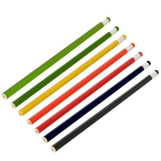 Bleistift MATHILDA mit Radiergummi farbig mit Druck Werbung
