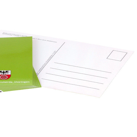 Postkarte Ansichtskarte Grußkarte A6 4-farbig auch mit Folierung