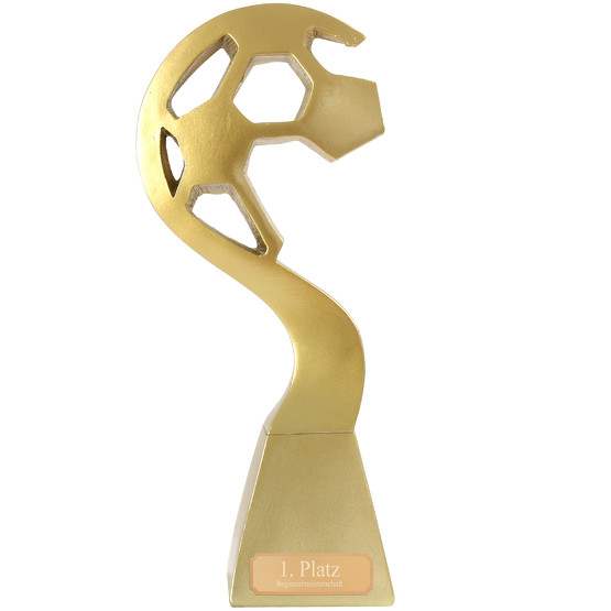 Design Pokal Fußball BLAIN Fußballpokal gold mit Gravur