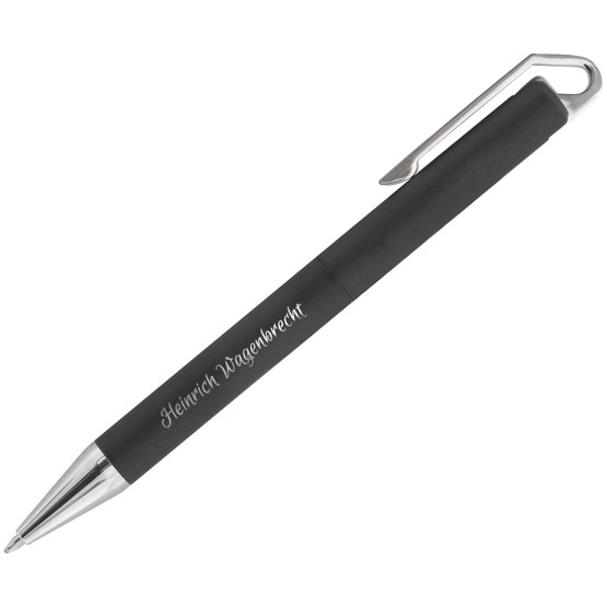 Kugelschreiber HOOK Metall extra schwer mit Gravur Namen Logo